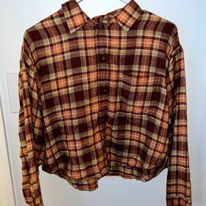 Slightly Cropped American Eagle Flannel